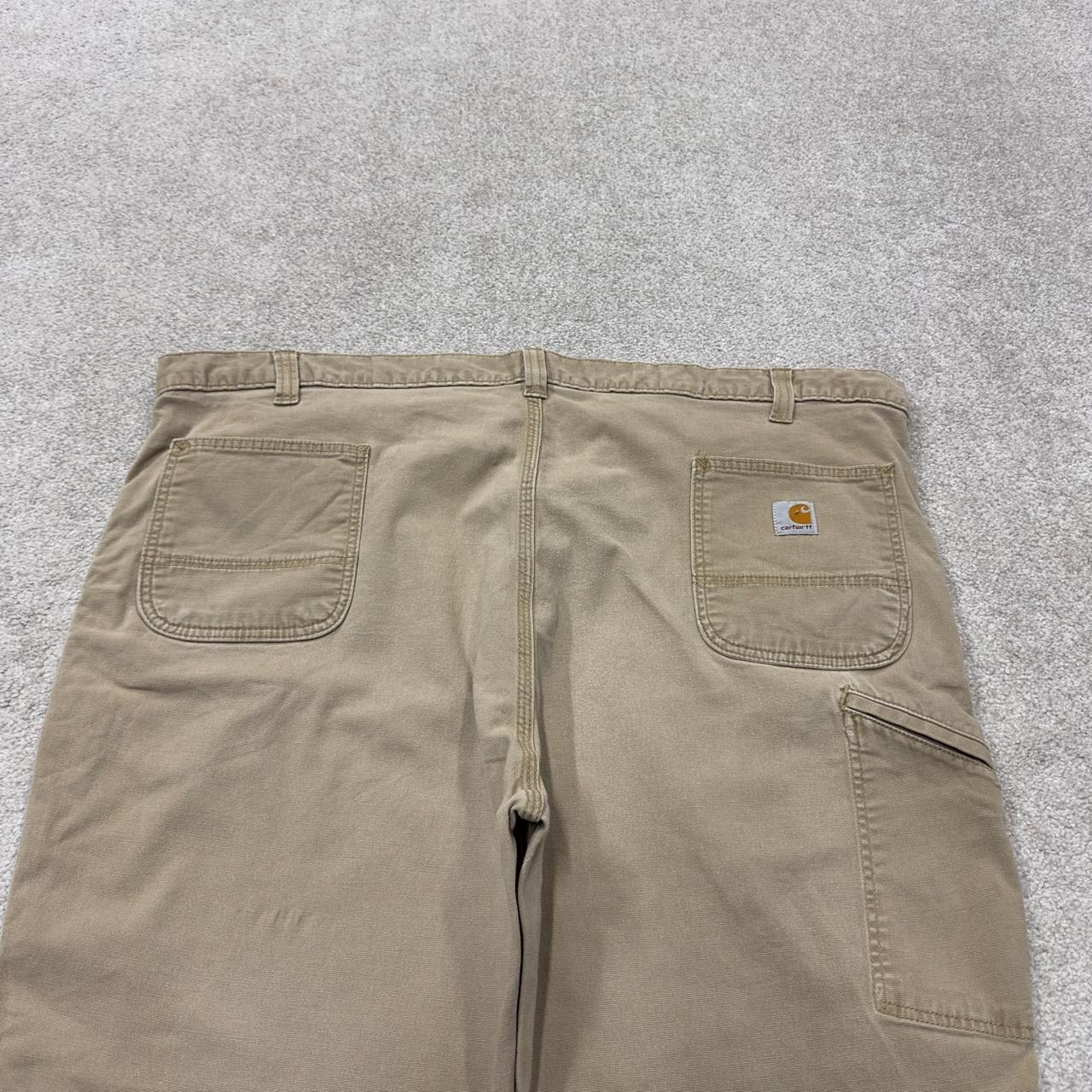 Carhartt carpenter pants y2k relaxed utility trousers tan Straight leg skater style workwear pants