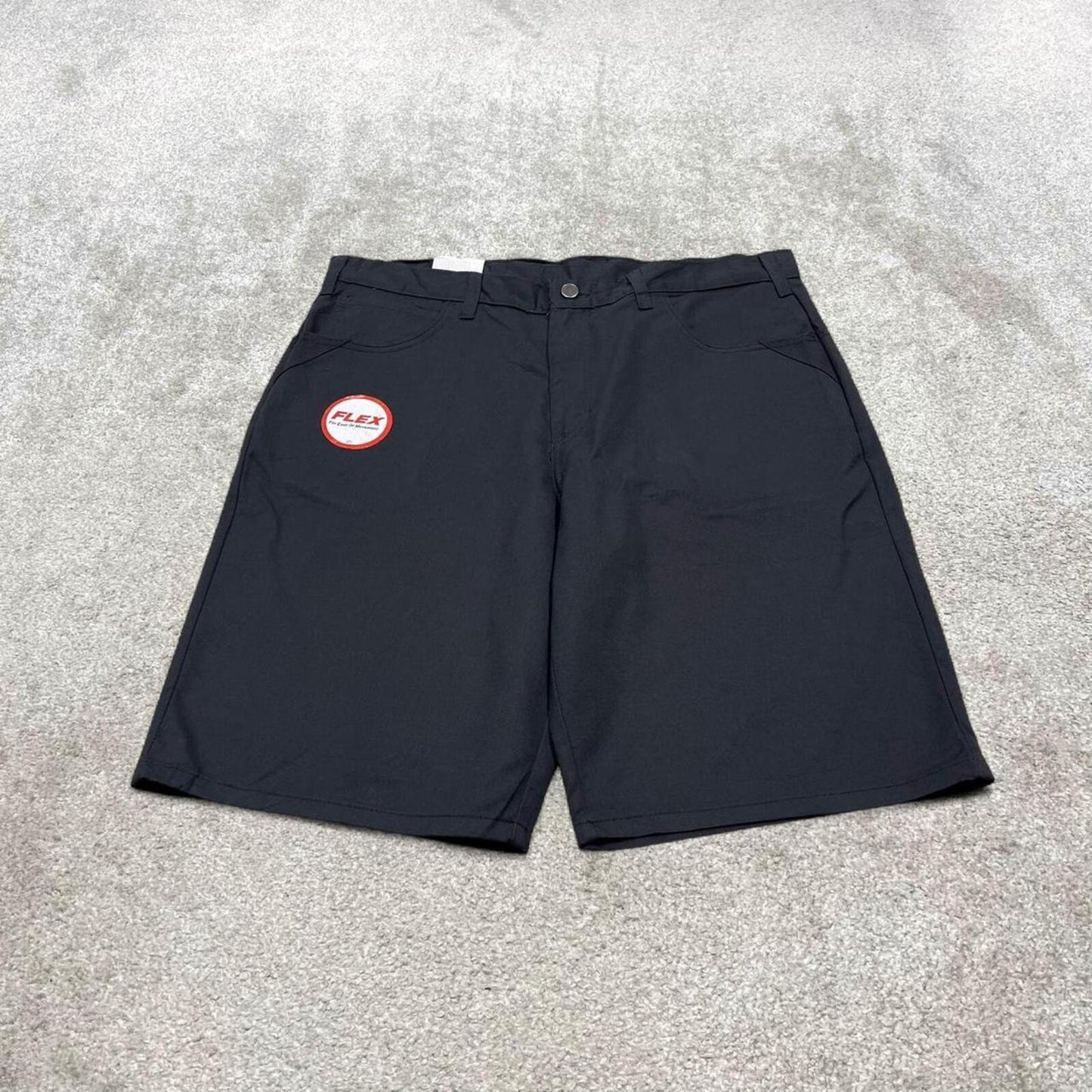 Y2k Dickies loose chino shorts skater style black W36 relaxed wide leg chino summer shorts