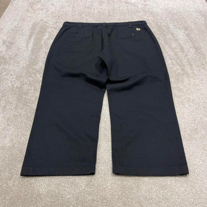 90s black Carhartt skater pants wide leg chino twill style workwear trousers W40L26