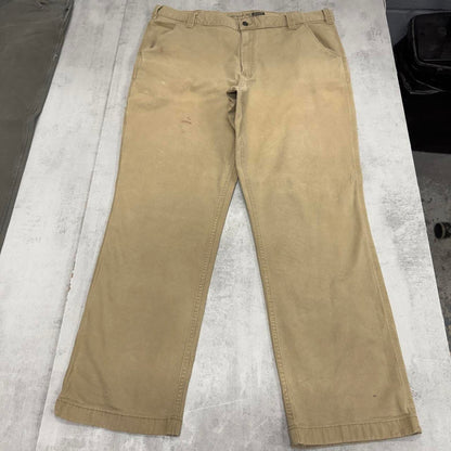 Tan Carhartt carpenter trousers W40L30 loose relaxed skater pants patch logo