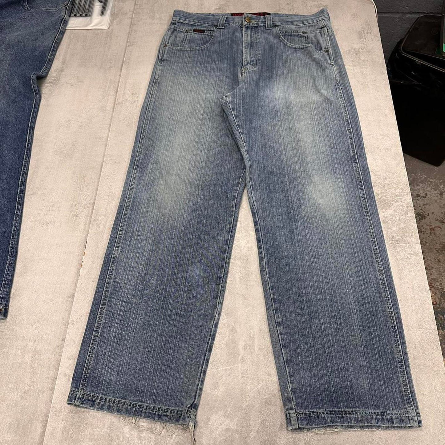 Blue Moda baggy skate jeans W36 L32 loose denim 90s style hip hop pants