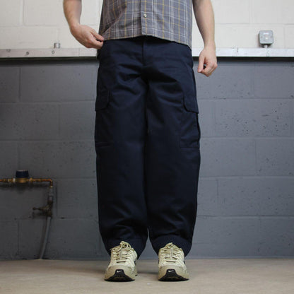 Red Kap chino cargo pants y2k W32L30 navy Straight leg skater workwear pants