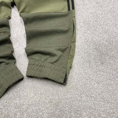 00s Adidas tracksuit bottoms khaki 2XL loose y2k style joggers track pants trackies