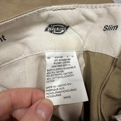 Khaki Dickies Chino Pants W34 L32