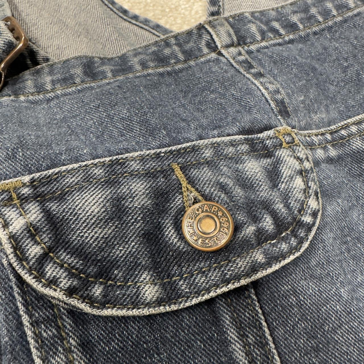 Vintage gap dungarees 00s denim overalls blue Bib & brace, adjustable straps