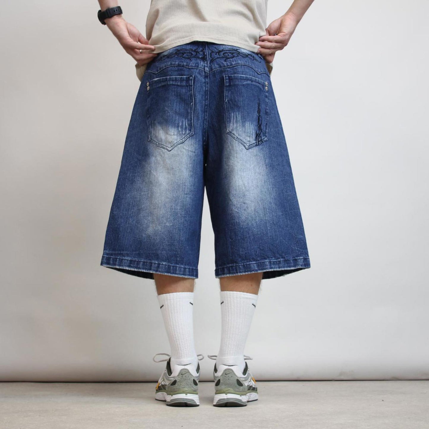 Baggy Brooklyn Xpress Jorts W38 long baggy denim 90s style skater shorts