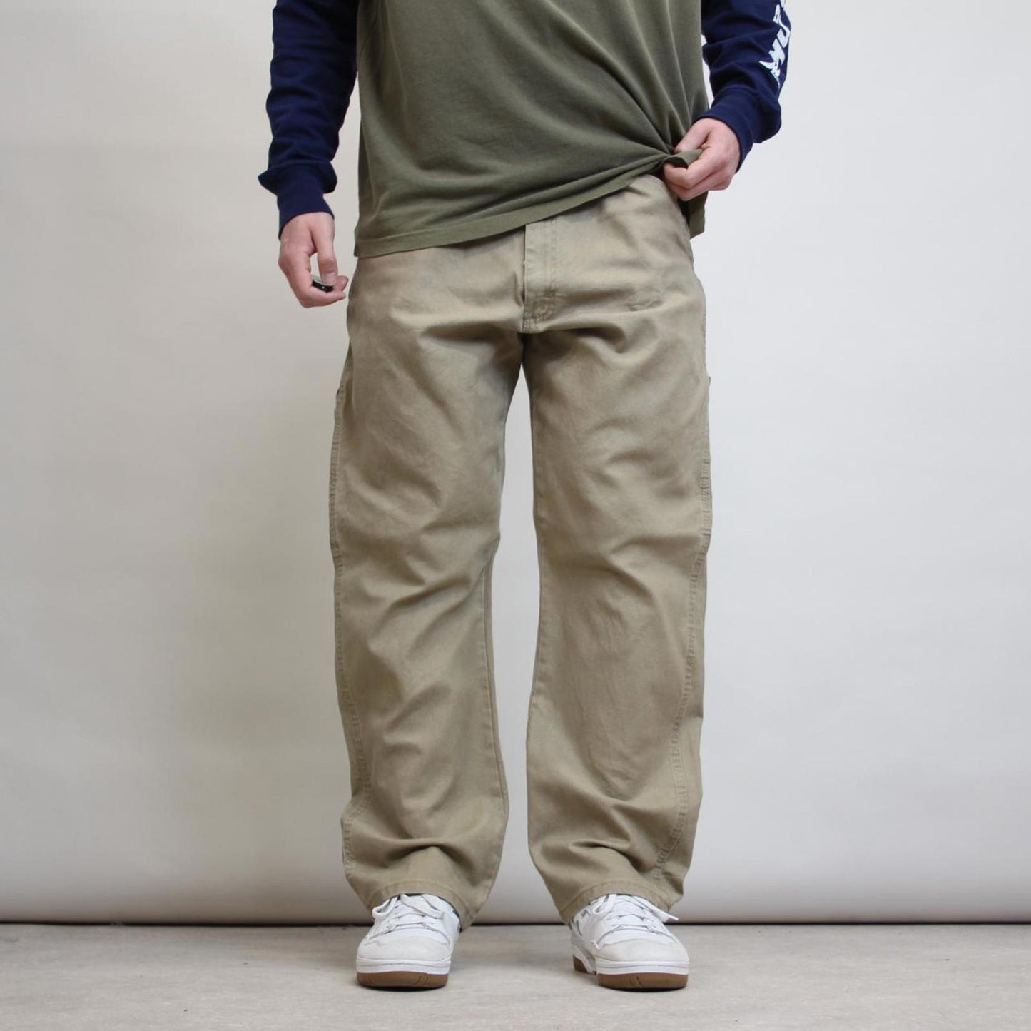 Wrangler carpenter trousers W38L30 sand beige 90s workwear skate style cargo pants