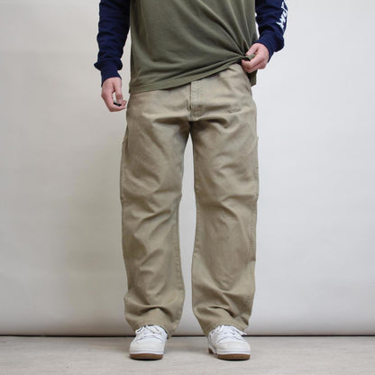 Wrangler carpenter trousers W38L30 sand beige 90s workwear skate style cargo pants