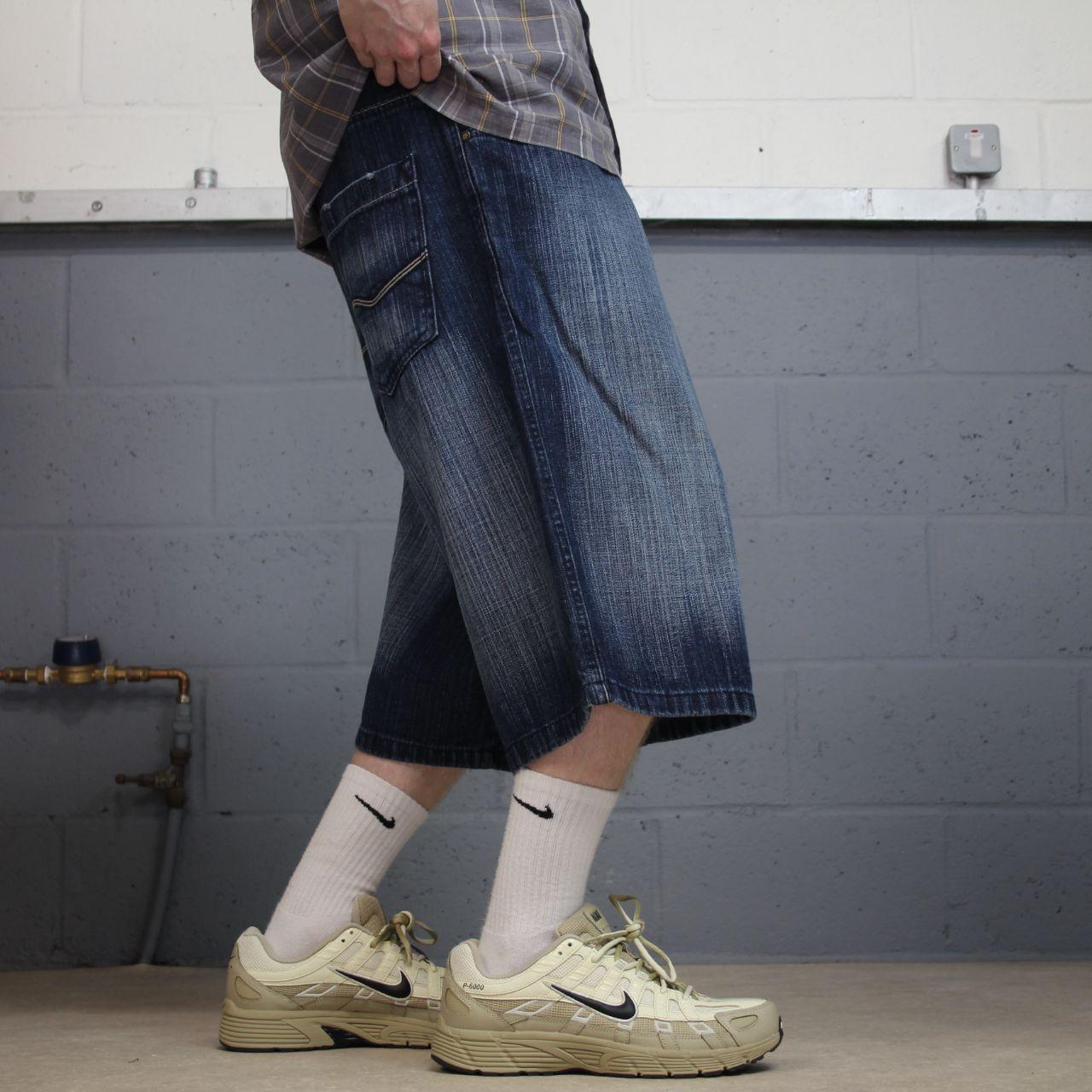 Baggy Southpole denim shorts y2k blue