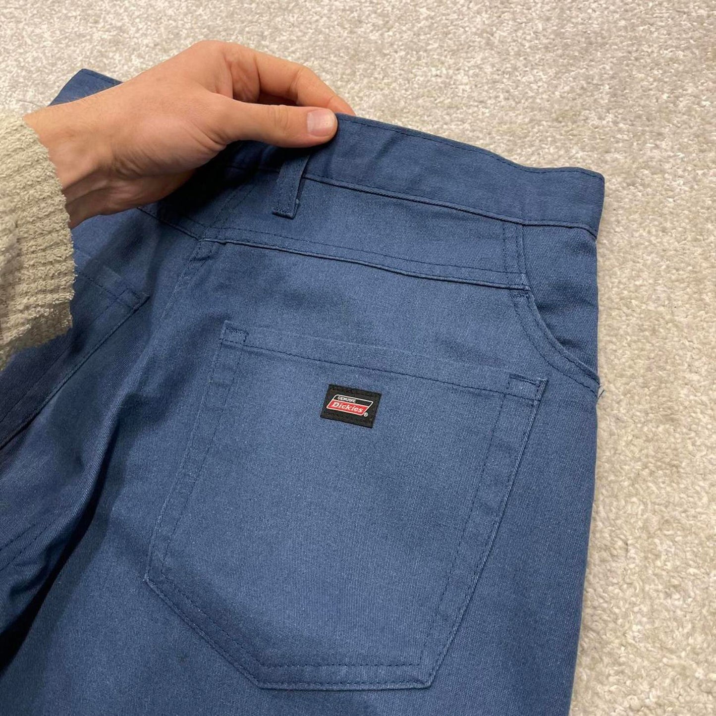 Y2k loose Dickies chino shorts skater style blue Loose fit chino summer festival shorts