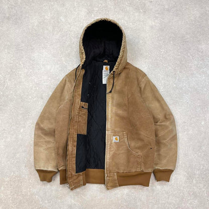 Vintage hooded Carhartt active jacket Large womens canvas cotton