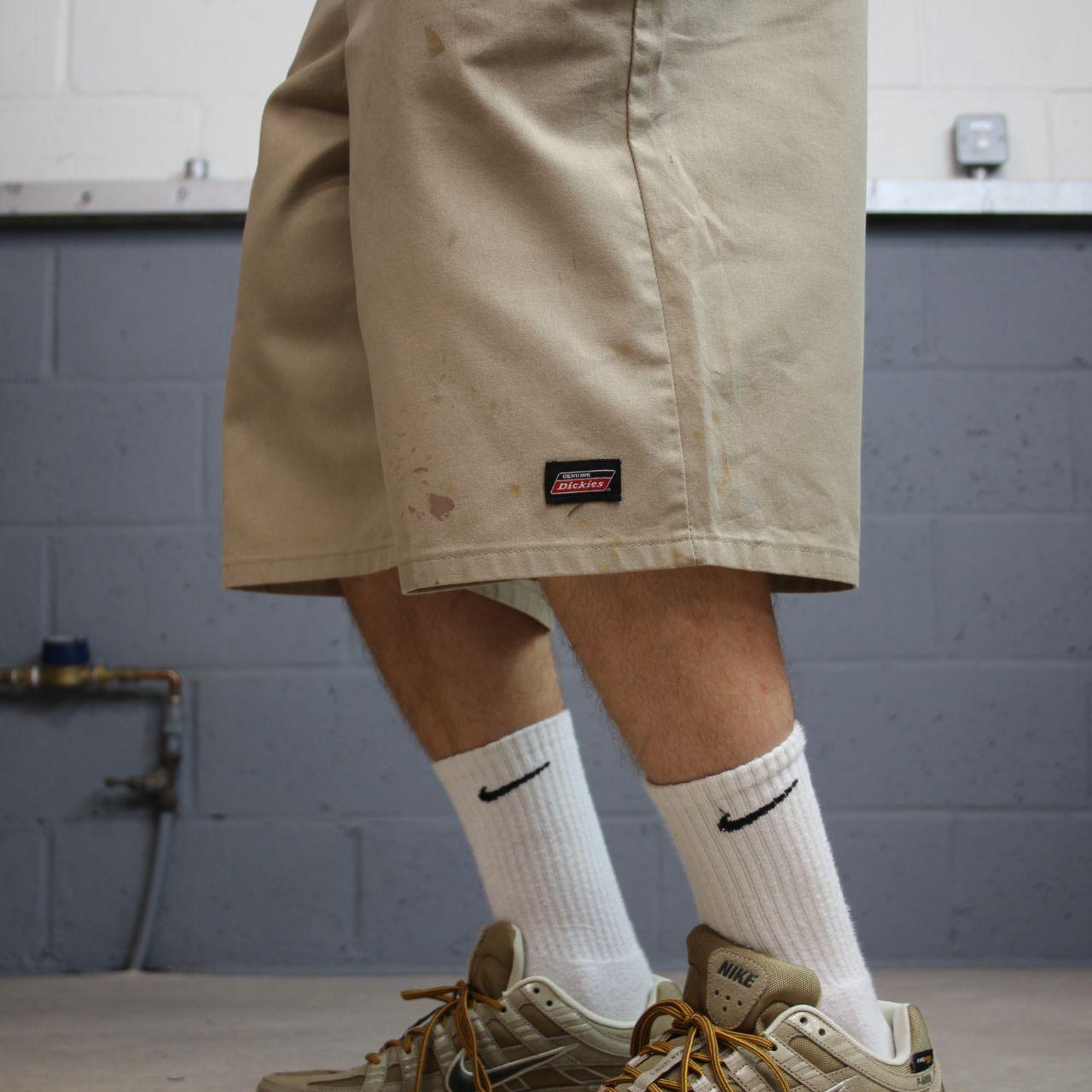Dickies baggy carpenter shorts khaki Twill chino skater style shorts wide long leg