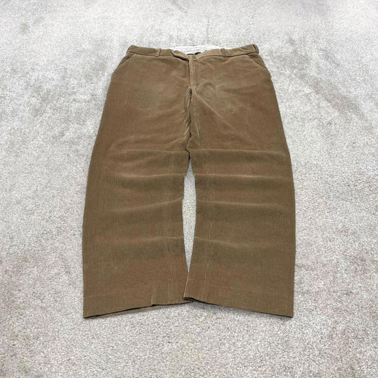 Vintage baggy jumbo corduroy pants brown