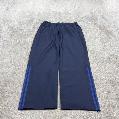 00s y2k Adidas tracksuit bottoms XL navy loose sporty style trackies side stripe track pants