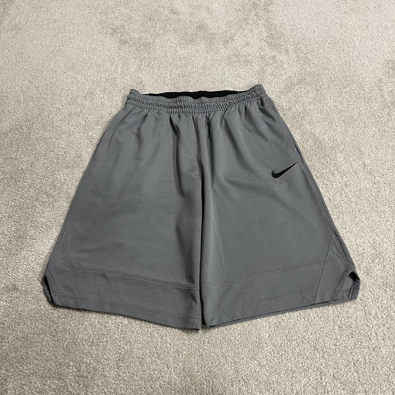 Nike sports shorts y2k Dri-Fit grey Loose floaty embroidered summer gym shorts