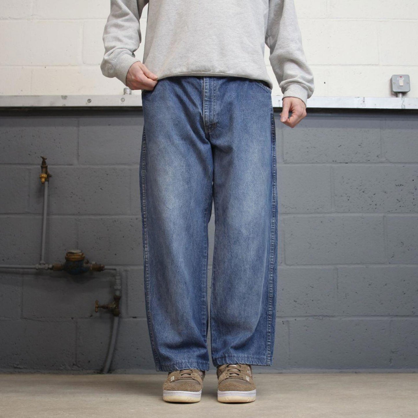 Vintage Dickies jeans loose y2k W38L27 blue denim 90s skater style 5 pocket pants