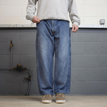 Vintage Dickies jeans loose y2k W38L27 blue denim 90s skater style 5 pocket pants