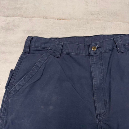 Baggy Carhartt carpenter pants W38L34 navy wide leg 90s style cargo trousers