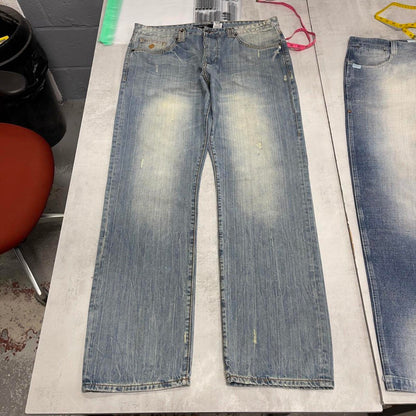 Blue Rocawear jeans W38 L36 loose leg y2k denim skate trousers embroidered detail