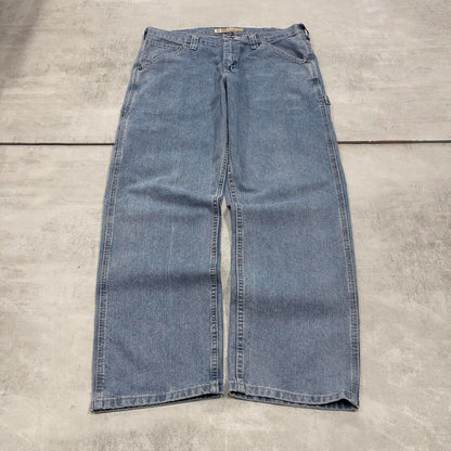 Baggy Lee carpenter jeans W36L30 blue denim loose wide leg y2k style cargo trousers
