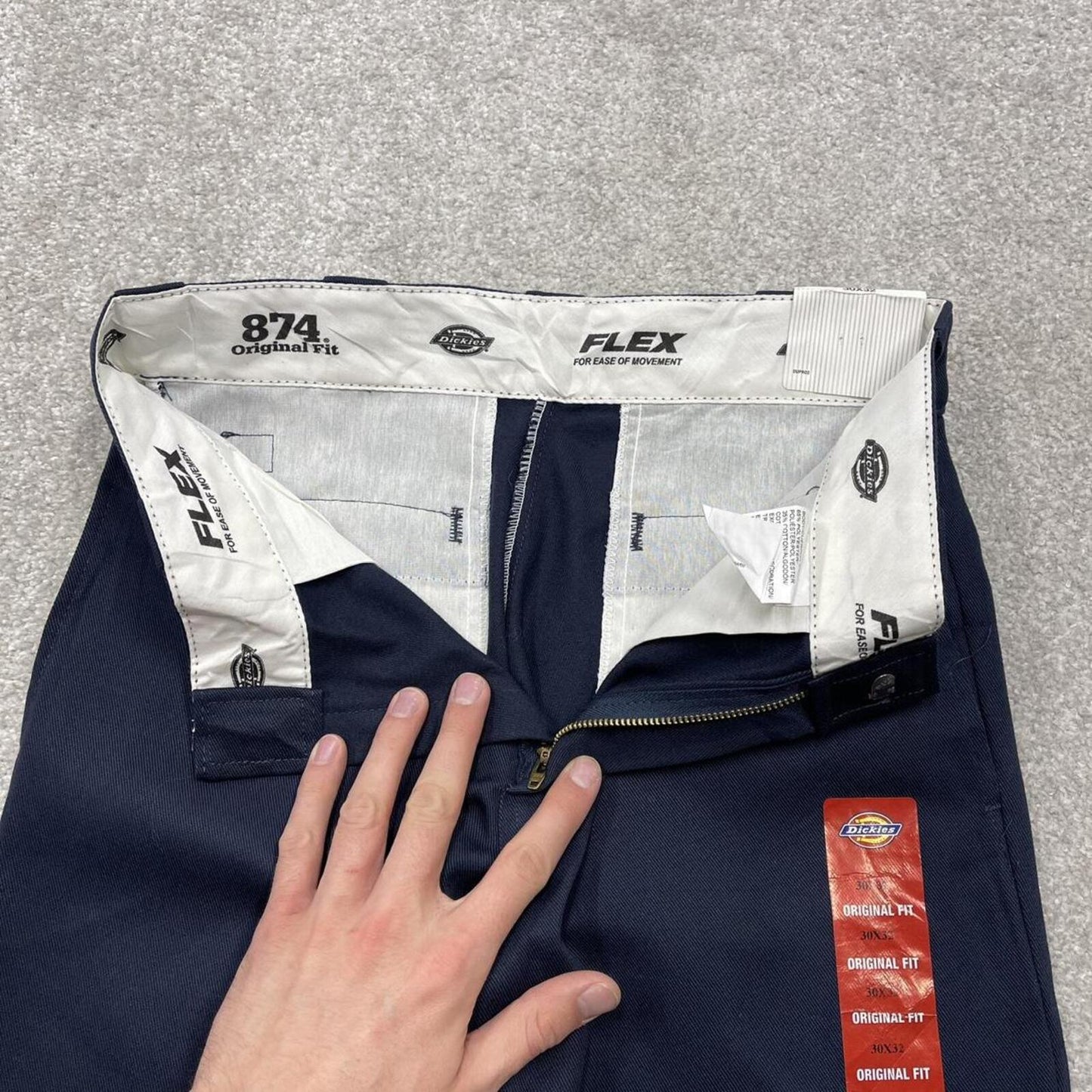 Y2k Dickies 874 work pants 30x32 navy Loose original fit workwear skater trousers