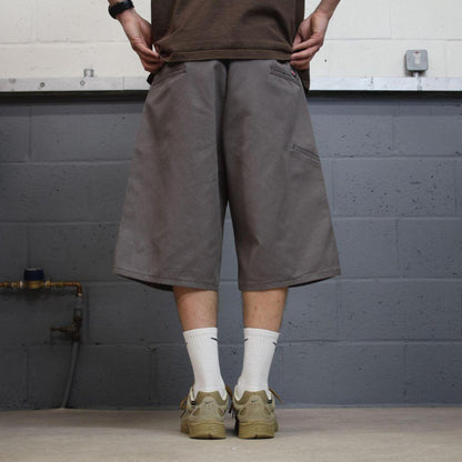 Dickies baggy carpenter shorts grey Chino style skater shorts long wode leg festival