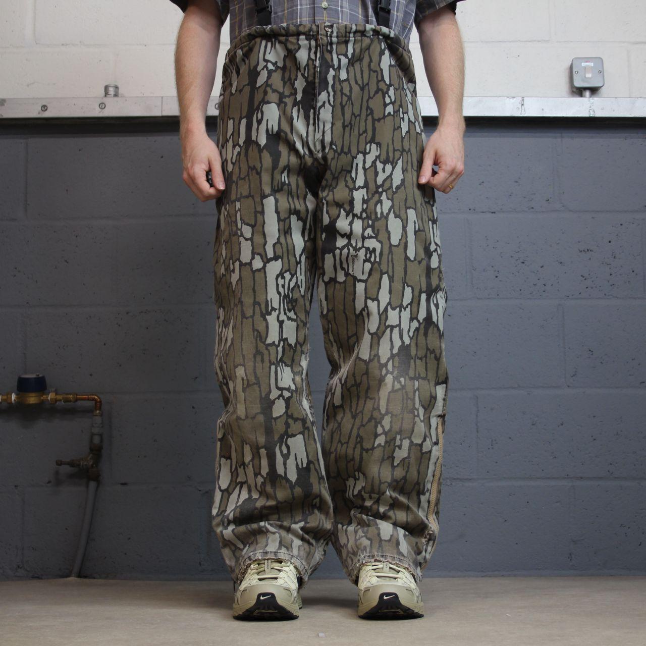 Vintage camo goretex Realtree pants khaki L camouflage insulated hunting utility trousers