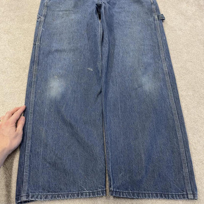 Vintage dungarees denim overalls blue Red Kap workwear bib & brace utility