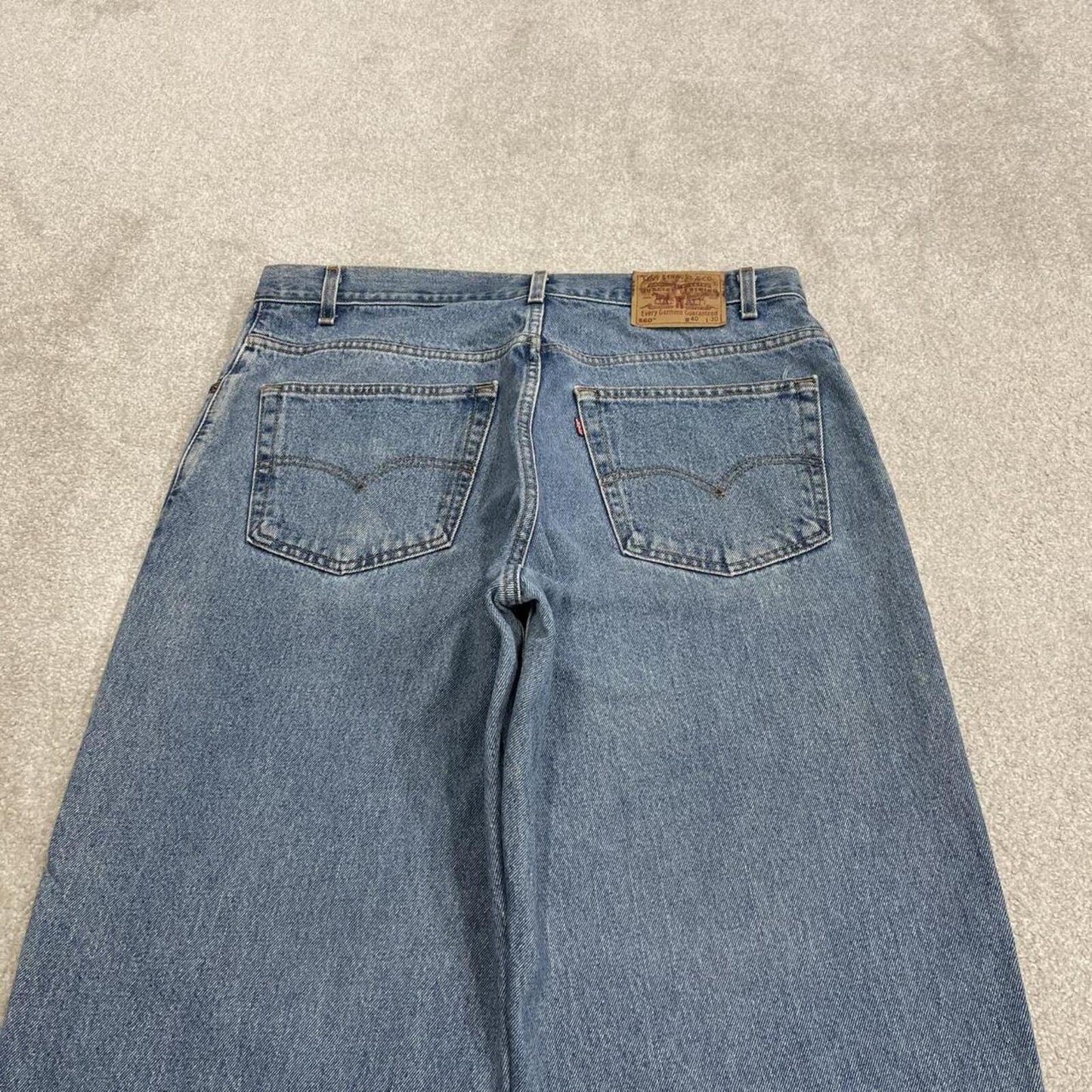 Levi's baggy tapered jeans y2k blue Loose fit wide leg denim surf style pants