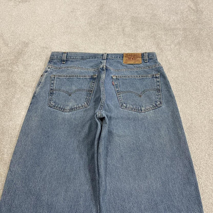 Levi's baggy tapered jeans y2k blue Loose fit wide leg denim surf style pants