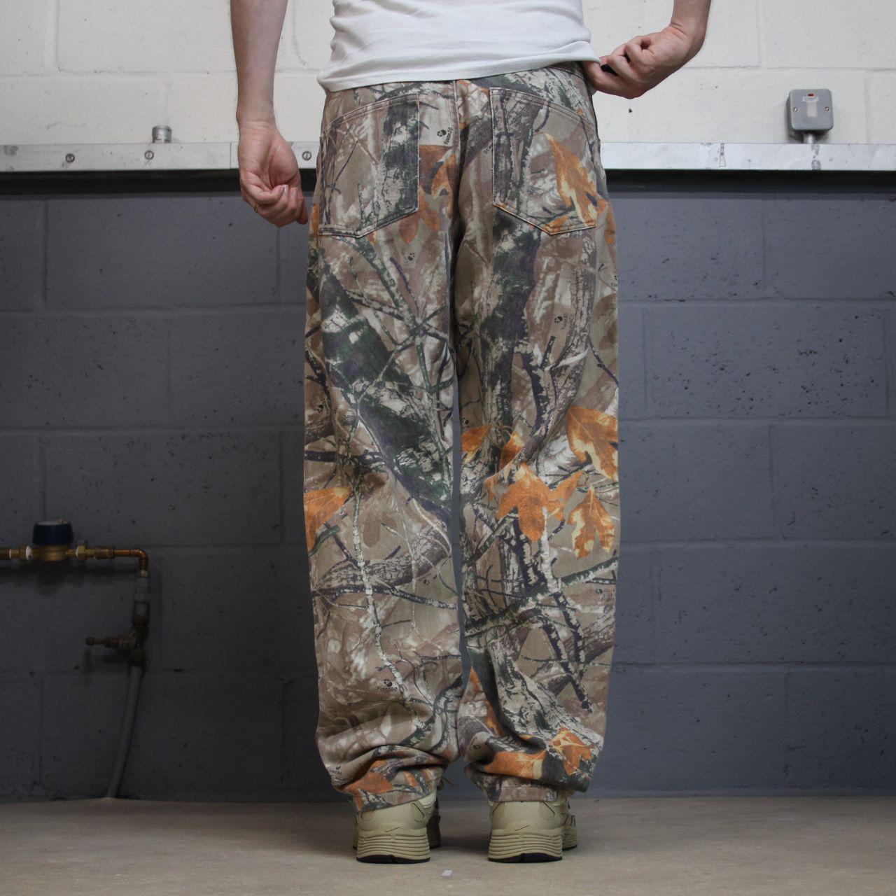 Wrangler camo jeans double knees y2k khaki Loose straight fit Fusion 3D camouflage pants