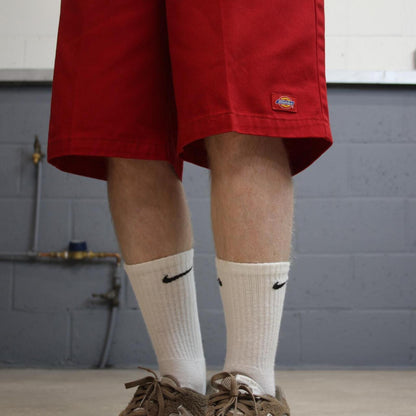 Dickies baggy carpenter shorts red Twill style chino skater shorts loose leg festival