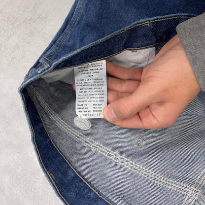 Baggy Dickies carpenter jeans W38L32 90s skate style blue thick denim cargos