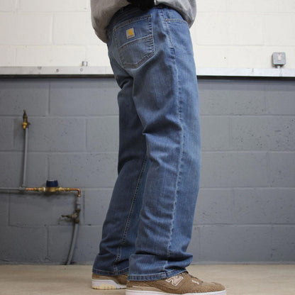 00s Carhartt jeans blue denim W36L30 Y2k skater style straight leg 5 pocket work pants workwear