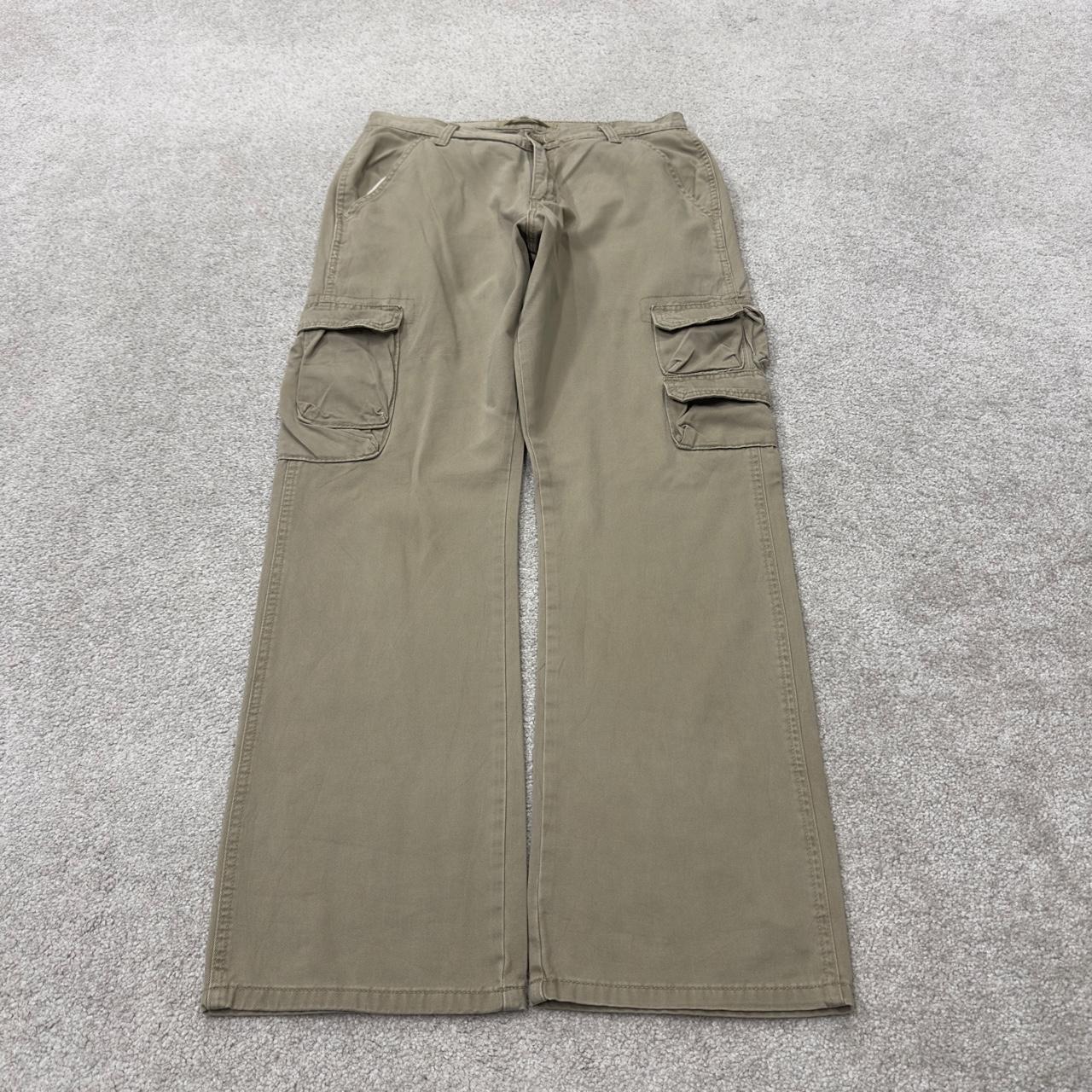 Wrangler cargo pants y2k khaki W32L32 Loose straight leg utility skater work pants