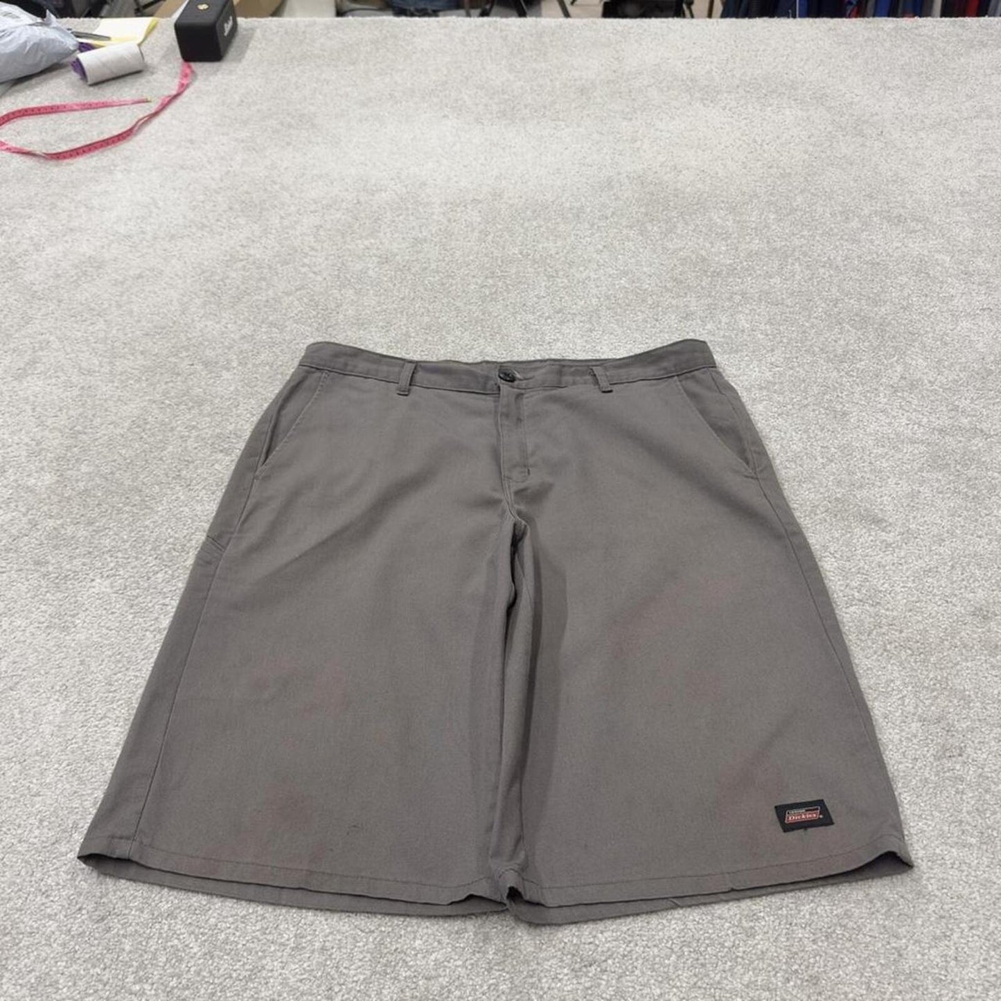 Dickies carpenter shorts long leg grey Twill chino skater style shorts loose long leg