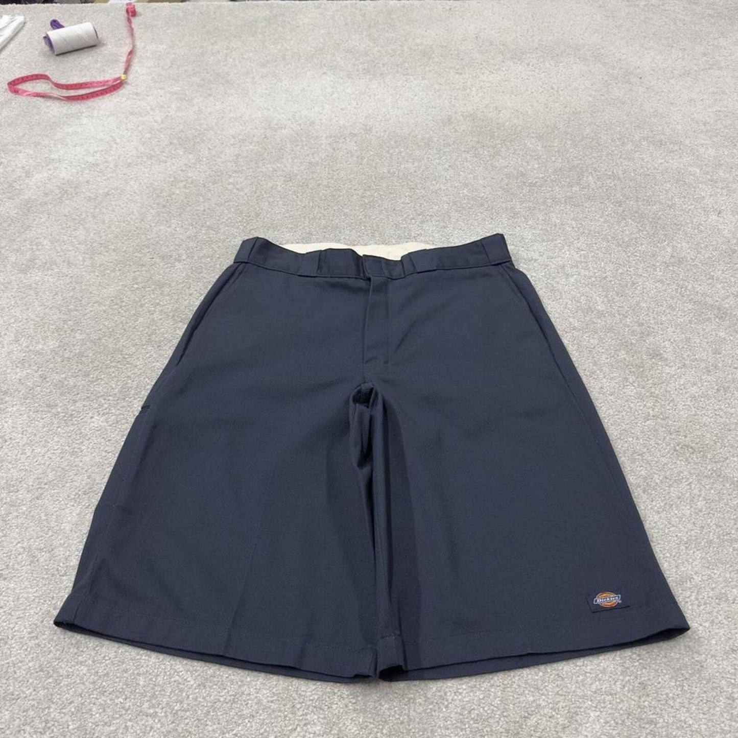 Dickies baggy carpenter shorts navy Twill chino skater style shorts wide long leg