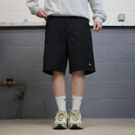 Dickies baggy carpenter shorts black Twill chino skater style shorts loose long leg