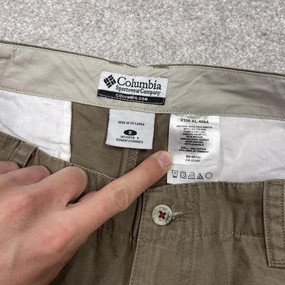 Y2k Columbia shorts technical hiking khaki Cotton summer festival shorts
