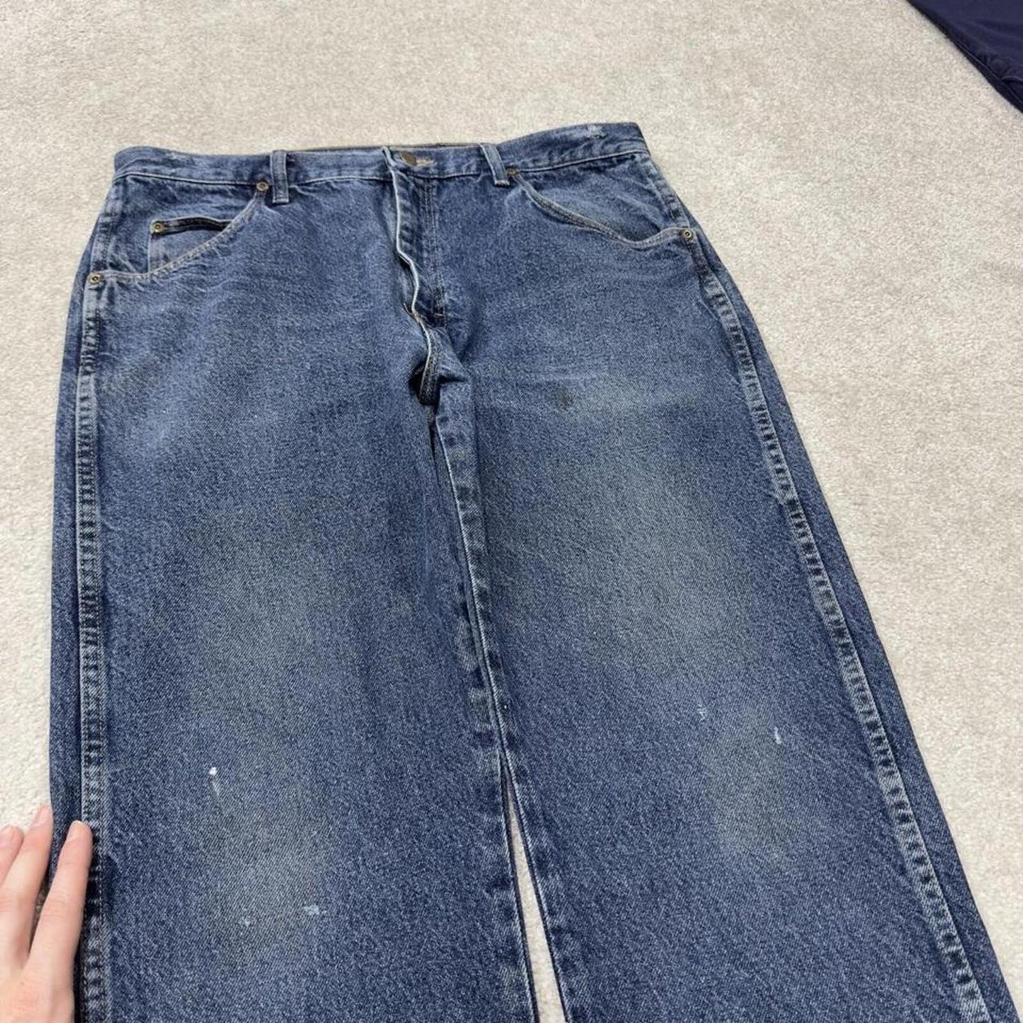 Vintage Wrangler jeans blue Straight leg 5 pocket workwear jeans