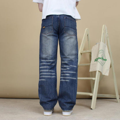 Embroidered N&MS Unltd jeans W30L30 y2k style big stitch design