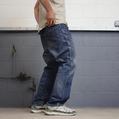 Vintage y2k Wrangler jeans W38L30 Faded blue denim skate style trousers