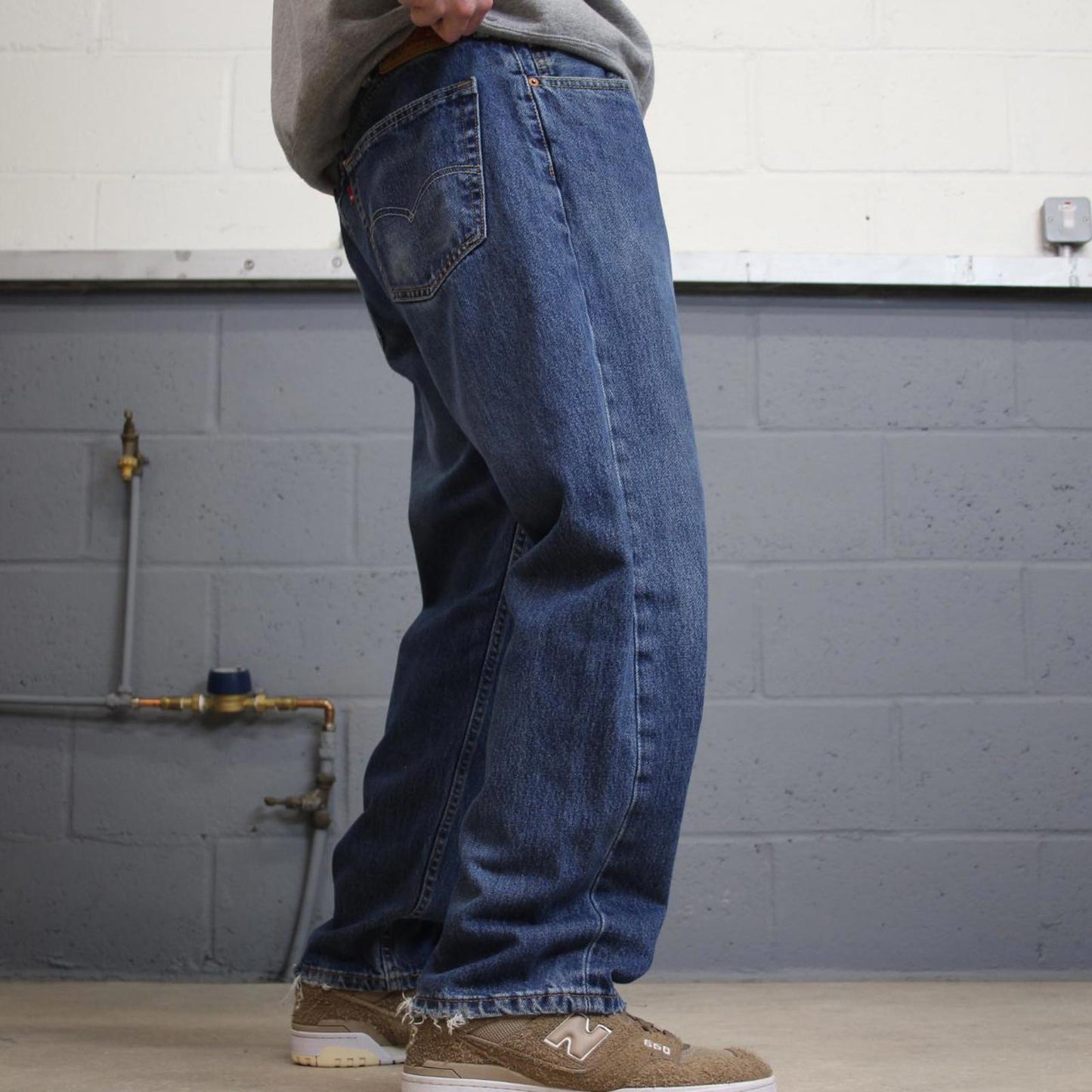 Y2K Levi’s 505 jeans straight leg blue Straight fit denim pants red tab logo