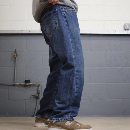 Y2K Levi’s 505 jeans straight leg blue Straight fit denim pants red tab logo