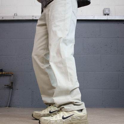 Wrangler straight leg stretch jeans y2k beige