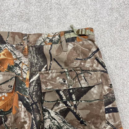 Y2k Small camo cargo pants wide leg brown Loose Outfitters Ridge tree camouflage pants