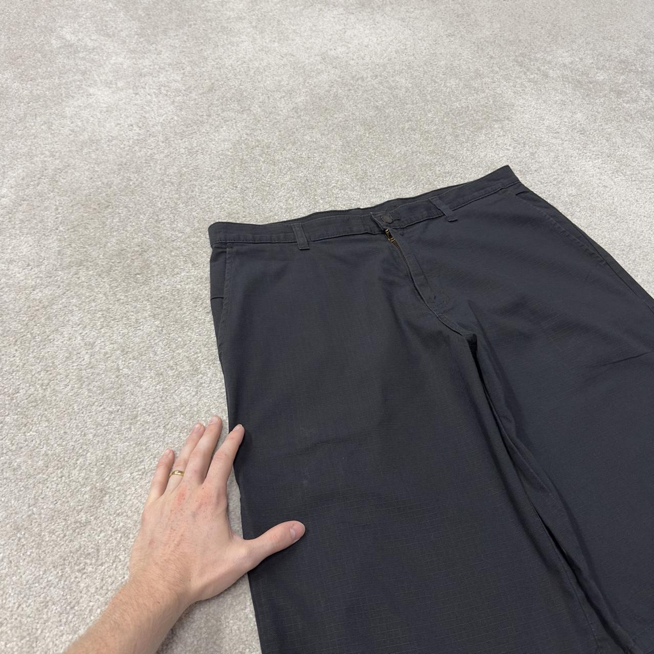 Dickies baggy carpenter shorts black W36 skater style shorts loose long leg festival