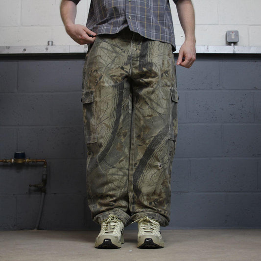 Realtree Liberty baggy camo cargo pants khaki Loose camouflage Y2K hunting utility trousers