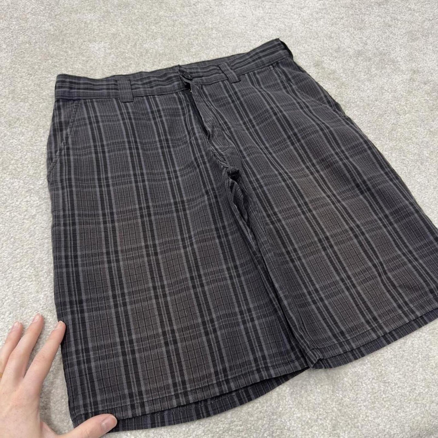 Dickies checkered carpenter shorts black grey Twill chino skater surf style shorts