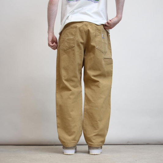 Carhartt carpenter pants W38L30 relaxed fit cargos faded tan